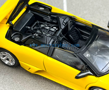 Load image into Gallery viewer, PK 1:64 Yellow Murcielago LP640 Roadster Sports Model Diecast Metal Car New Collection
