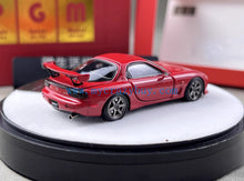 Load image into Gallery viewer, PGM 1:64 JDM Red RX7 FD3S Round Racing Sports Model Diecast Metal Car New Collection