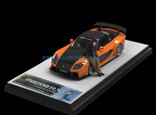 Load image into Gallery viewer, TM 1:64 Orange RX7 Veilside Figure Racing Sports Model Diecast Metal Car New Collection