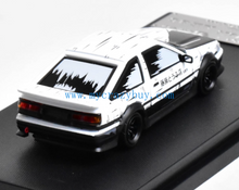 Load image into Gallery viewer, SW 1:64 White JDM AE86 Trueno Tofu Widebody Sports Model Diecast Metal Car New Collection