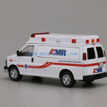 Load image into Gallery viewer, 1:64 596 White AMR Ambulance Express 3500 Van Model Diecast Metal Car New Collection