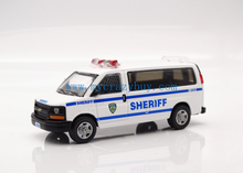 Load image into Gallery viewer, 1:64 NYPD Sheriff Police Express 3500 Van Sports Model Diecast Metal Car New