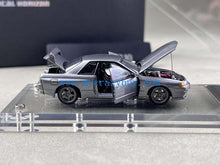Load image into Gallery viewer, FH 1:64 Gray Skyline GTR R32 S-Tune Nismo Sports Model Diecast Metal Car New Collection