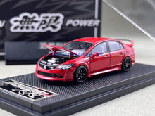 Load image into Gallery viewer, MT 1:64 Red JDM Civic Type R FD2 Mugen RR Sports Model Diecast Metal Car New Collection