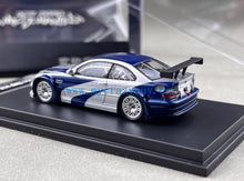 Load image into Gallery viewer, DCM 1:64 NFS Silver Blue M3 GTR E46 Coupe Sports Model Diecast Metal Car New Collection