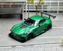 Load image into Gallery viewer, RM 1:64 Green AMG GTS Widebody Racing Sports Model Diecast Metal Car New Collection