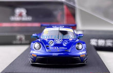 Load image into Gallery viewer, SR 1:64 Blue 911 GT3 R #15 Racing Sports Model Diecast Metal Car New Collection