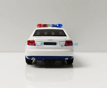 Load image into Gallery viewer, Masdi 1:64 White Police A6L C6 Classic Sedan Sport Model Diecast Metal Car New Collection