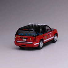 Load image into Gallery viewer, 1:64 596 Tahoe SUV Chicago Fire AMR Chief Police Model Diecast Metal Car New Collection