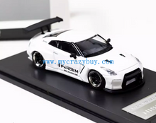 Load image into Gallery viewer, 1:64 White GTR R35 Pandem Racing Sports Model Diecast Metal Car New Collection