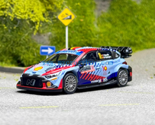 Load image into Gallery viewer, MINIGT 1:64 Hyundai i20 #11 Hybrid 2024 Rallye Model Diecast Metal Car New Collection