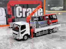 Load image into Gallery viewer, GCD 1:64 White Fuso Fighter Crane Truck Head Model Diecast Metal Car New Collection