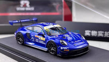 Load image into Gallery viewer, SR 1:64 Blue 911 GT3 R #15 Racing Sports Model Diecast Metal Car New Collection