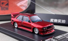Load image into Gallery viewer, DCM 1:64 Red M3 E30 Coupe Widebody Spoiler Sports Model Diecast Metal Car New Collection