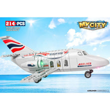Load image into Gallery viewer, 214PCS MOC City Airliner Air Bus Plane Figure Model Toy Building Block Brick Gift Kids Compatible Lego
