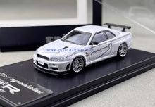 Load image into Gallery viewer, MC 1:64 White Skyline GTR R34 V-SPEC-II MK5 Mines Model Diecast Metal Car New Collection