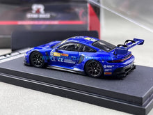 Load image into Gallery viewer, SR 1:64 Blue 911 GT3 R #15 Racing Sports Model Diecast Metal Car New Collection