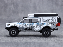 Load image into Gallery viewer, GCD 1:64 White TACOMA Camper Pickup ORV Sports Model Diecast Metal Car New Collection
