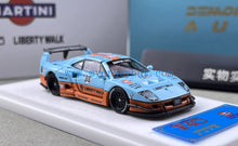 Load image into Gallery viewer, DK 1:64 Blue Gulf LBWK F40 Racing Sports Model Diecast Metal Car New Collection