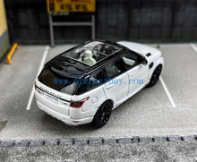 Load image into Gallery viewer, WHELART 1:64 2018 White Black Top Range Rover Sports Model Diecast Metal Car