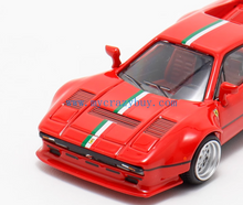 Load image into Gallery viewer, HM 1:64 Red Stripe 288 GTO Widebody Racing Sports Model Diecast Metal Car New Collection