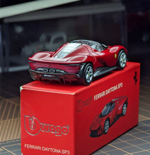 Load image into Gallery viewer, Bburago 1:64 Red Ferrari Daytona SP3 Racing Sports Model Diecast Metal Car New Collection
