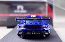 Load image into Gallery viewer, SR 1:64 Blue 911 GT3 R #15 Racing Sports Model Diecast Metal Car New Collection