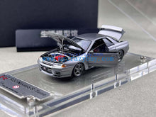 Load image into Gallery viewer, FH 1:64 Gray Skyline GTR R32 S-Tune Nismo Sports Model Diecast Metal Car New Collection