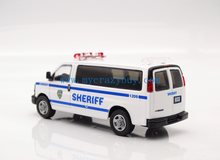 Load image into Gallery viewer, 1:64 NYPD Sheriff Police Express 3500 Van Sports Model Diecast Metal Car New