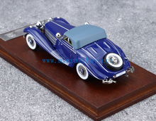 Load image into Gallery viewer, Liberty 1:64 Blue 500K Vintage Convertible Sports Model Diecast Metal Car New Collection