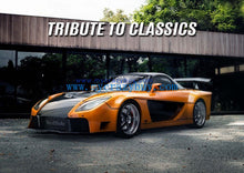 Load image into Gallery viewer, TM 1:64 Orange RX7 Veilside Figure Racing Sports Model Diecast Metal Car New Collection