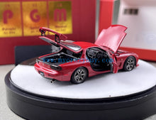 Load image into Gallery viewer, PGM 1:64 JDM Red RX7 FD3S Round Racing Sports Model Diecast Metal Car New Collection