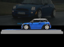 Load image into Gallery viewer, TM 1:64 Blue Green Mini Cooper Sports Model Diecast Metal Car New Collection