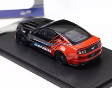 Load image into Gallery viewer, DCM 1:64 2014 Black Advan Mustang GT Sports Model Diecast Metal Car New Collection