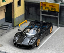 Load image into Gallery viewer, CM 1:64 Black Carbon Utopia Racing Sports Model Diecast Metal Car New Collection