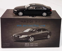 Load image into Gallery viewer, Masdi 1:64 Black A6L C6 Classic Sedan Sports Model Diecast Metal Car New Collection