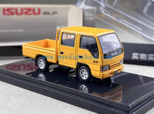 Load image into Gallery viewer, Model1 1:64 Yellow Isuzu ELF Double Cabin Truck Model Metal Diecast Car New Collection