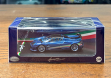 Load image into Gallery viewer, CM 1:64 Blue Carbon Huayra Tricolor Racing Sports Model Diecast Metal Car New Collection