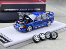 Load image into Gallery viewer, MH 1:64 Blue Lancer Evolution EVO IV 4 Sports Model Diecast Metal Car New Collection