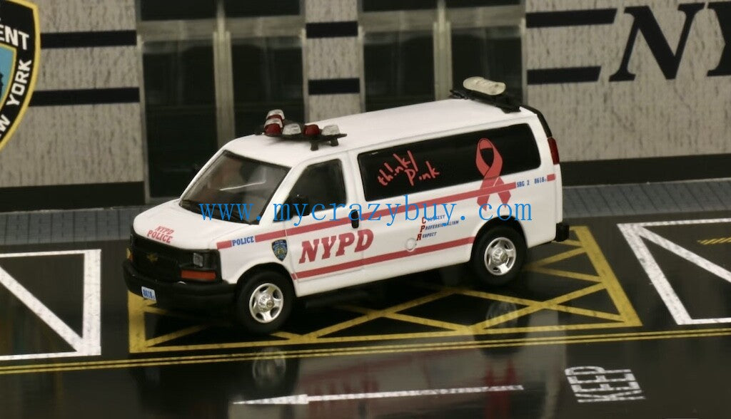 596model 1/64 NYPD インパラ　箱あり　パトカー 596 Diecast in stock 1:64 Scale Impala New York LAPD Police