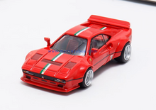 Load image into Gallery viewer, HM 1:64 Red Stripe 288 GTO Widebody Racing Sports Model Diecast Metal Car New Collection