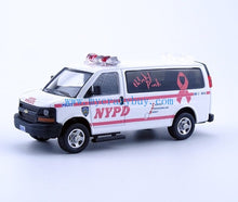 Load image into Gallery viewer, 1:64 596Model Pink Express 3500 NYPD Police Van Model Diecast Metal Car New Collection