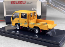 Load image into Gallery viewer, Model1 1:64 Silver Yellow Isuzu ELF Cabin Truck Model Metal Diecast Car New Collection