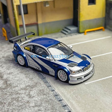 Load image into Gallery viewer, DCM 1:64 NFS Silver Blue M3 GTR E46 Coupe Sports Model Diecast Metal Car New Collection
