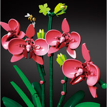 Load image into Gallery viewer, 698PCS MOC Pink Butterfly Orchid Phalaenopsid Flower Potting Model Toy Building Block Brick Gift Kids Compatible lego Display Decorate