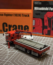 Load image into Gallery viewer, GCD 1:64 Red Fuso Fighter Crane Truck Model Diecast Metal Car New Collection