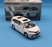 Load image into Gallery viewer, Masdi 1:64 White Sienna MPV Mini Van Sports Model Diecast Metal Car New Collection