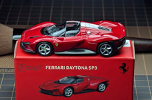 Load image into Gallery viewer, Bburago 1:64 Red Ferrari Daytona SP3 Racing Sports Model Diecast Metal Car New Collection