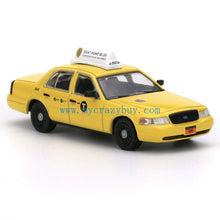 Load image into Gallery viewer, 596 1:64 Yellow CV CROWN VICTORIA New York Taxi Model Diecast Metal Car New Collection