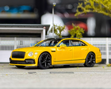 Load image into Gallery viewer, MINIGT 1:64 Yellow Bentley Flying Spur Luxury Sedan Model Diecast Metal Car